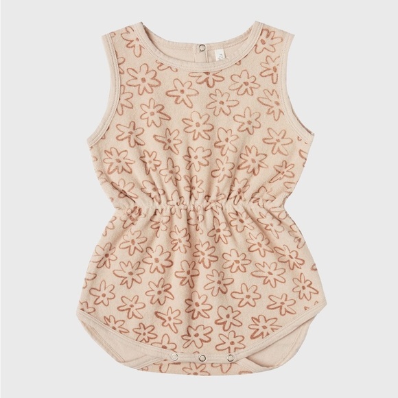 Rylee & Cru Little Girls' Flower Outline Cinch Playsuit 18/24m - Picture 1 of 1